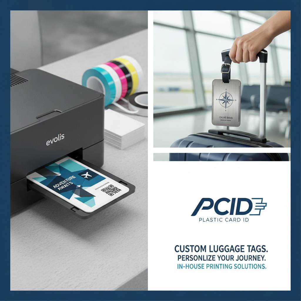 Card Printers and Supplies for In-House Luggage Tag Production